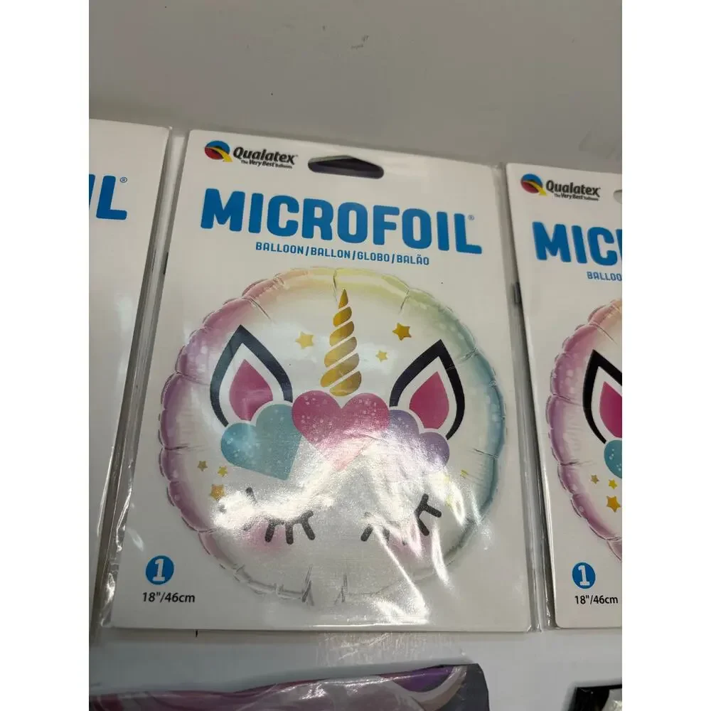 6 Unicorn Foil Balloons Party Supplies Balloon Air or Helium